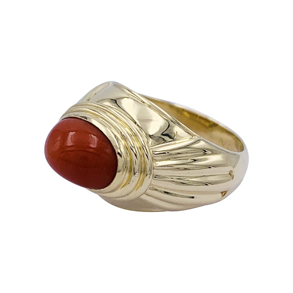 Bague Boucheron,"Jaïpur", or jaune, corail - Image 3