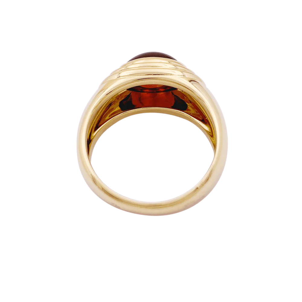 Bague Jonc BOUCHERON "Jaïpur" en or jaune et grenat - Image 4