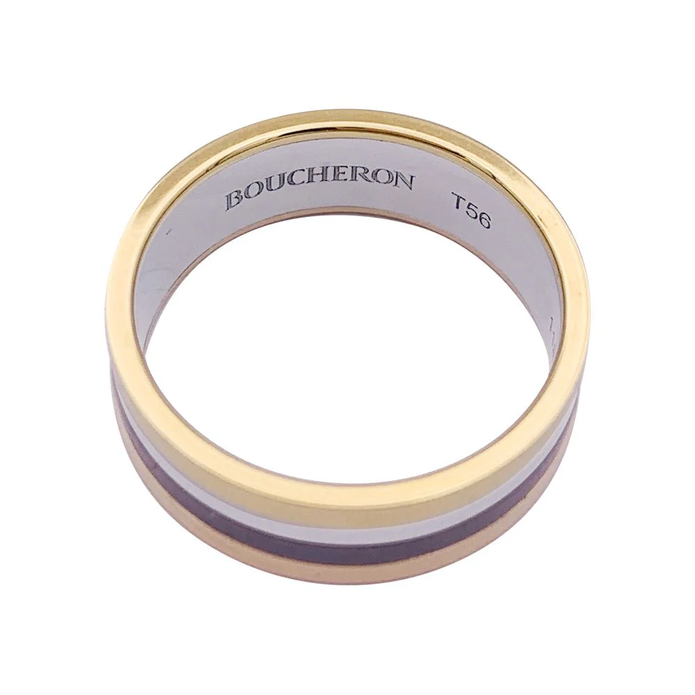 Bague BOUCHERON "My First Quatre" en or jaune, or rose, acier et PVD - Image 3
