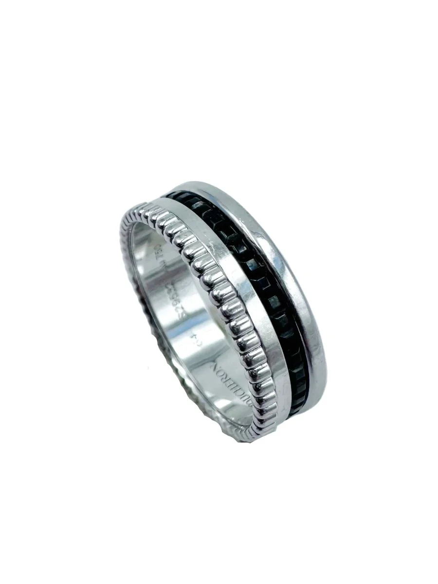 Bague BOUCHERON "Quatre Black Edition" en or blanc et PVD noir - Image 7