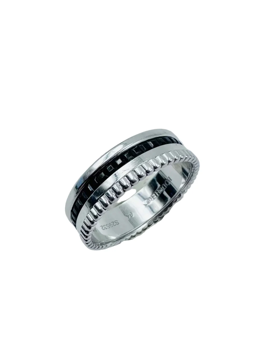 Bague BOUCHERON "Quatre Black Edition" en or blanc et PVD noir - Image 9