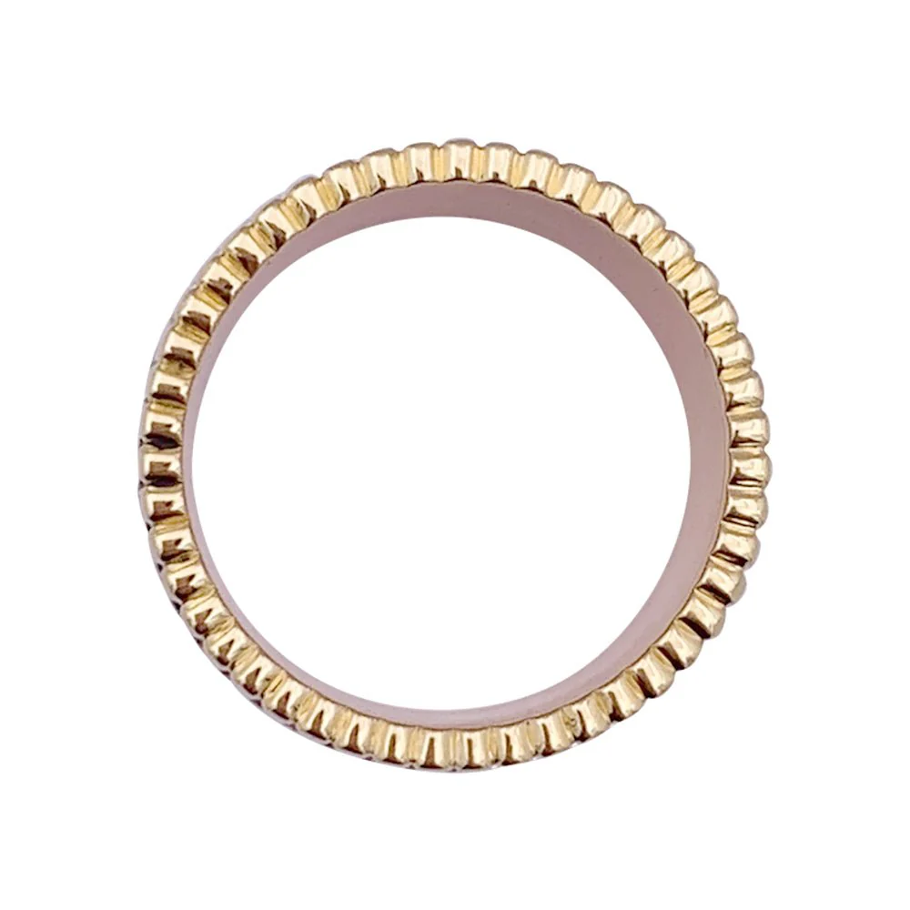 Bague Bandeau BOUCHERON "Quatre Classique" en or jaune, or blanc, or rose, pvd et diamants - Image 4