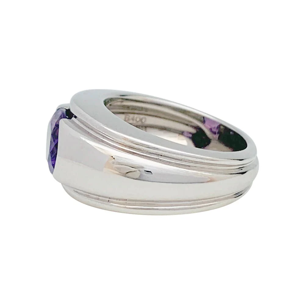 Bague BOUCHERON "Roxane", or blanc améthyste - Image 8