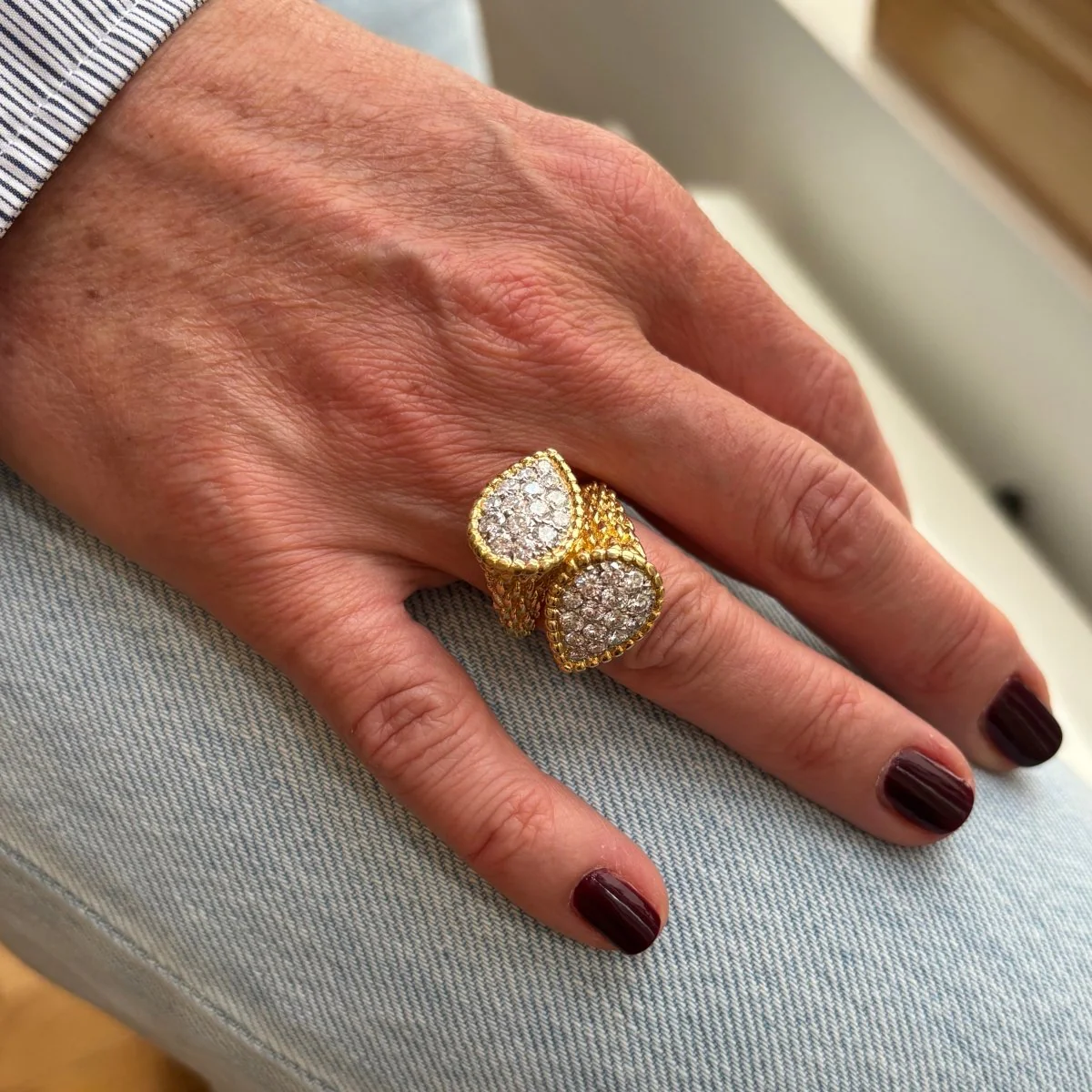 Bague Toi & Moi BOUCHERON "Serpent Bohème" en or jaune et diamants - Image 11