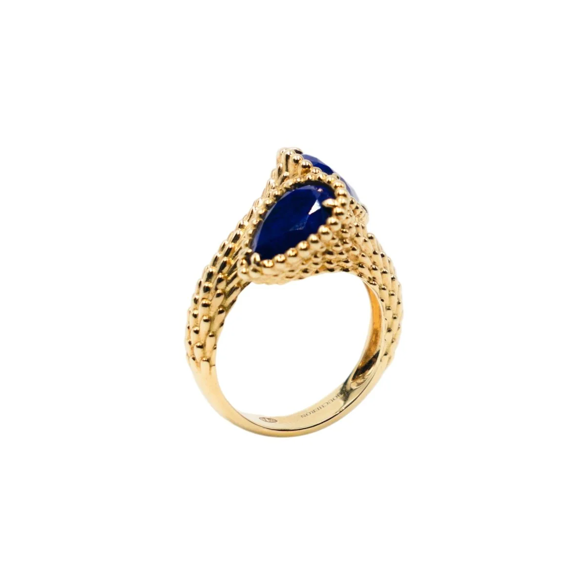 Bague BOUCHERON "Toi et Moi Serpent Bohème" en or jaune et lapis lazuli - Image 7