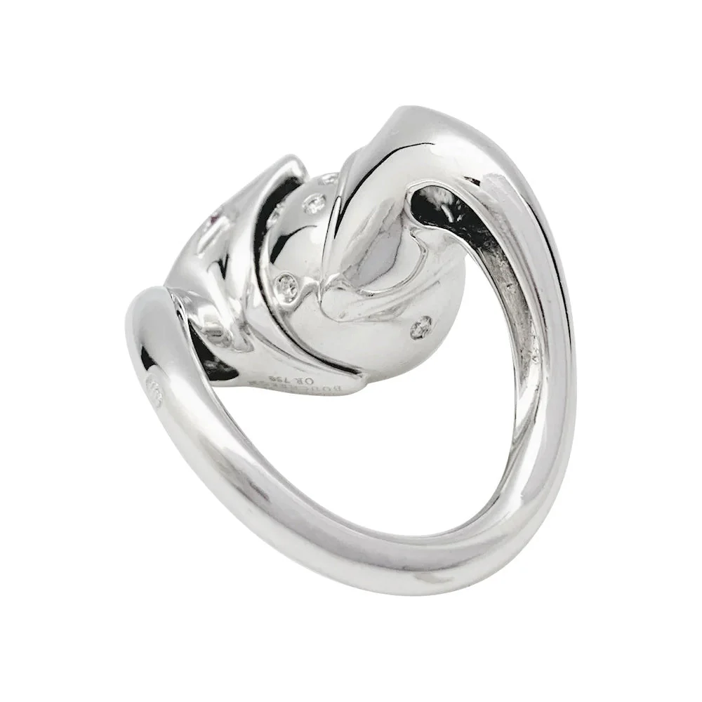Bague Boucheron, "Trouble", or blanc, diamants - Image 4