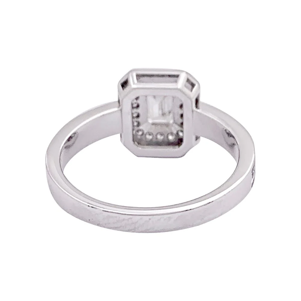 Bague BOUCHERON "Vendôme Liseré" en or blanc, laque noire et diamants - Image 4