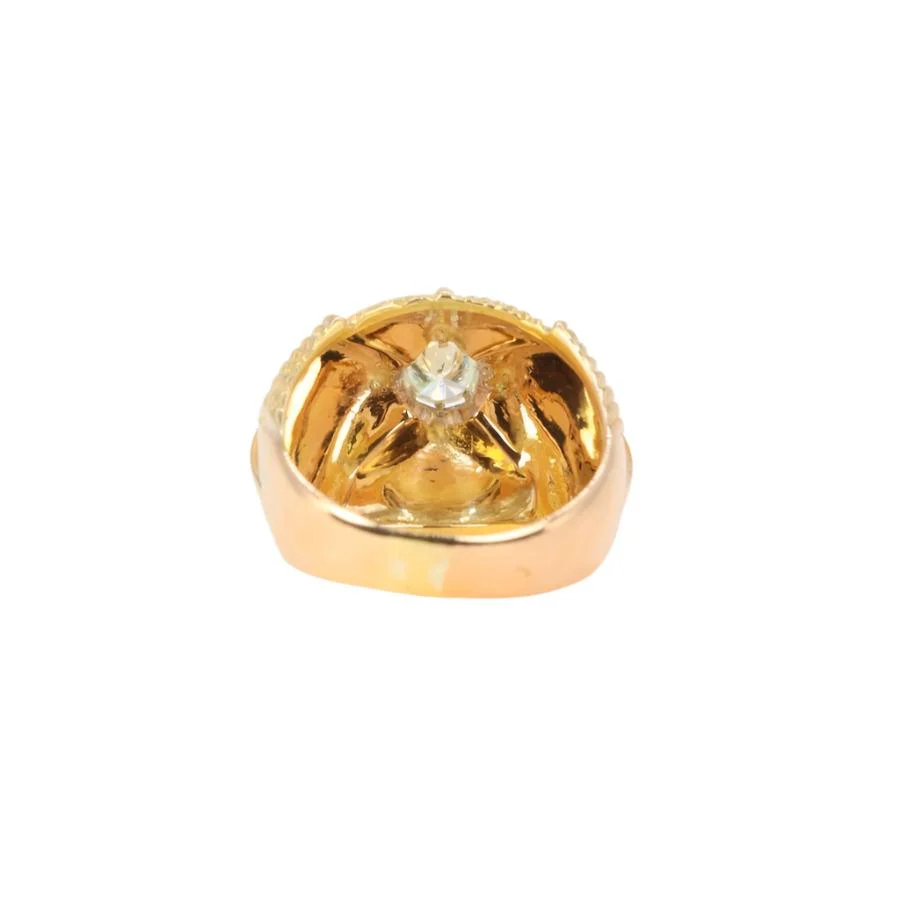 Bague Boule en or jaune et diamant - Image 5
