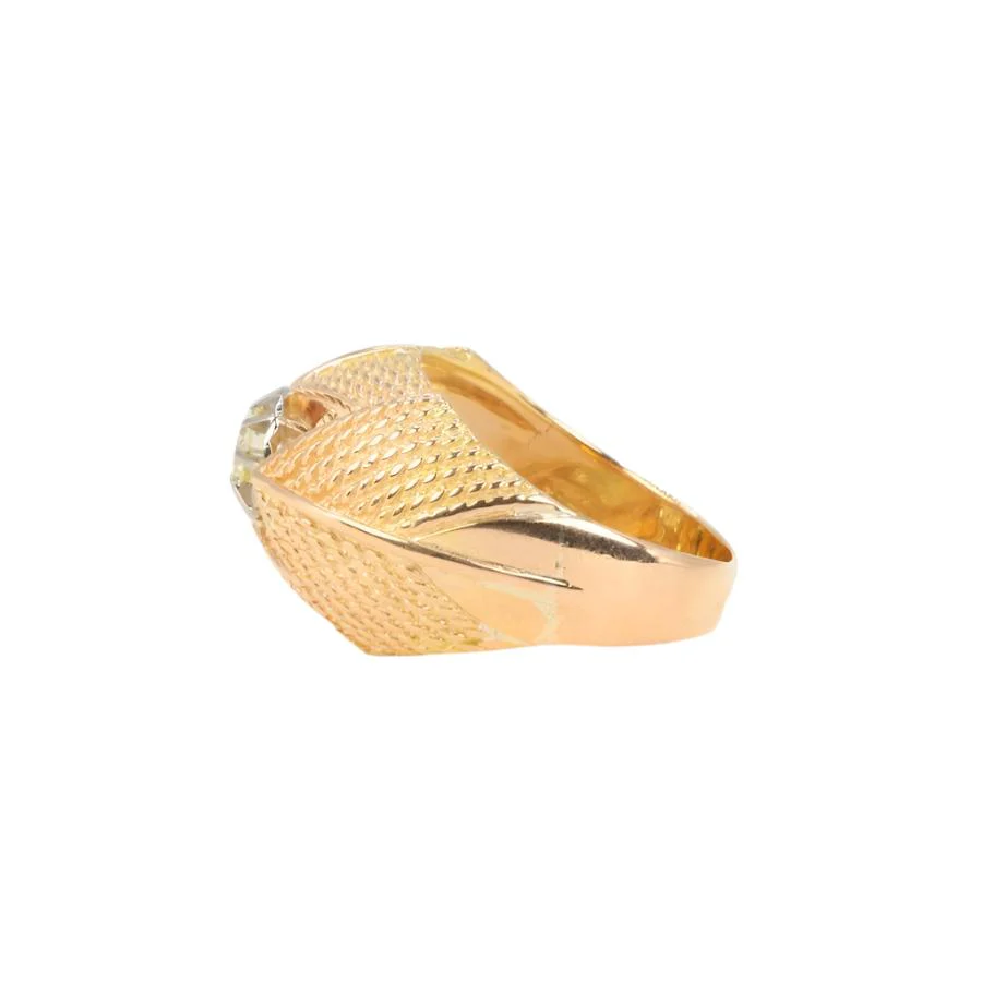 Bague Boule en or jaune et diamant - Image 6