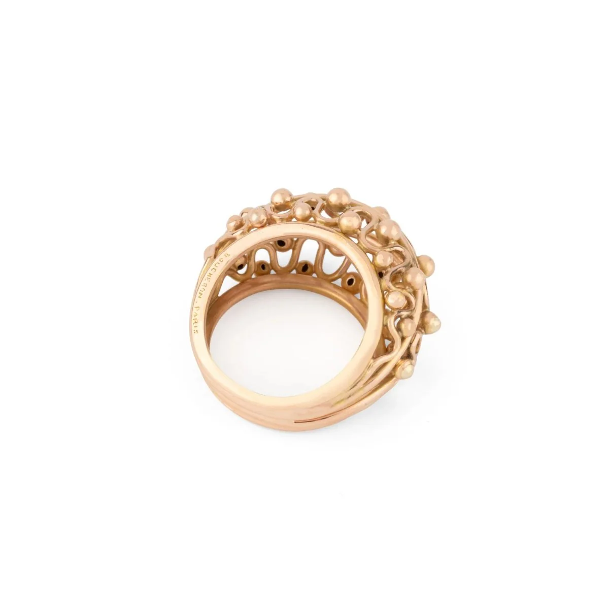 Bague boule or rose de la maison Boucheron - Image 4