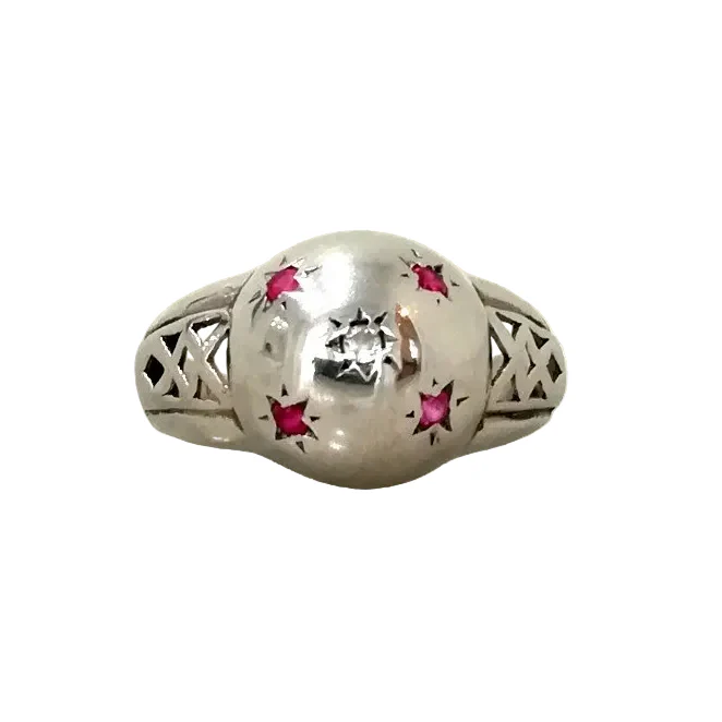 Bague Dôme "Constellation" en argent