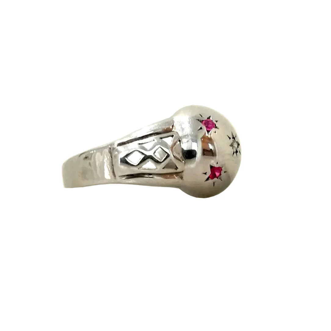 Bague Dôme "Constellation" en argent - Image 3