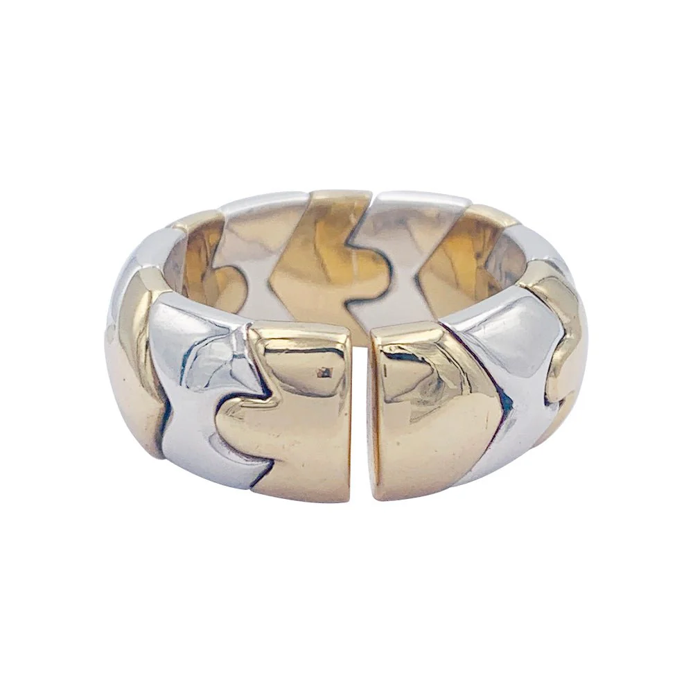 Bague Bulgari, "Alveare", deux ors - Image 3