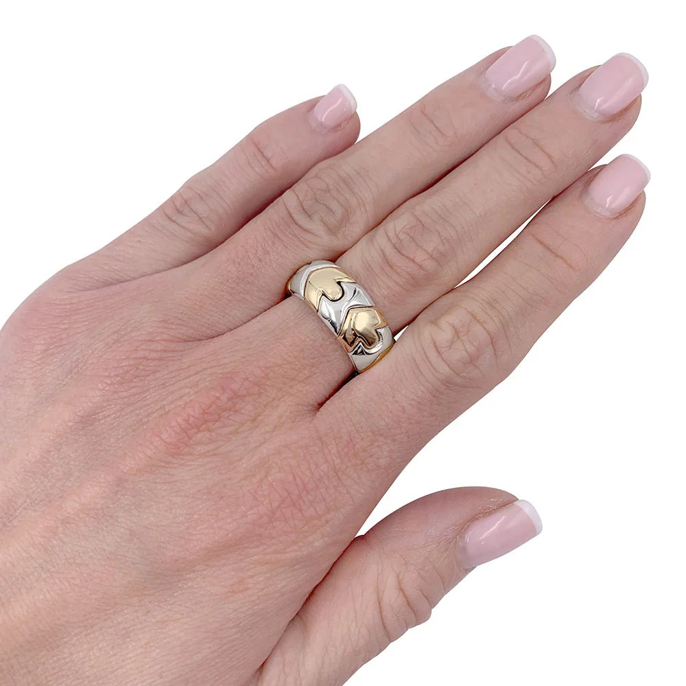 Bague Bulgari, "Alveare", deux ors - Image 4