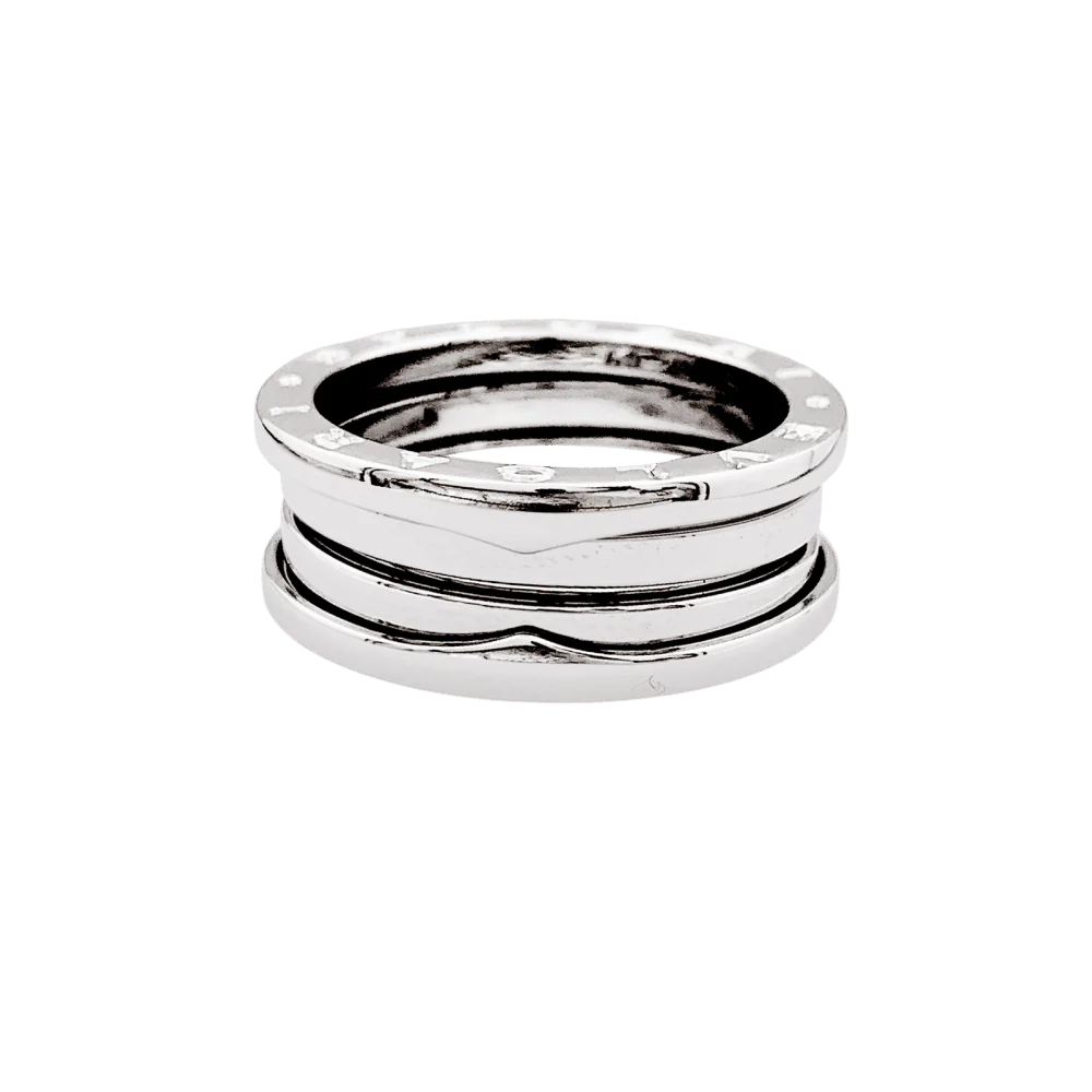 Bague Bandeau BULGARI "B.Zéro 1" en or blanc