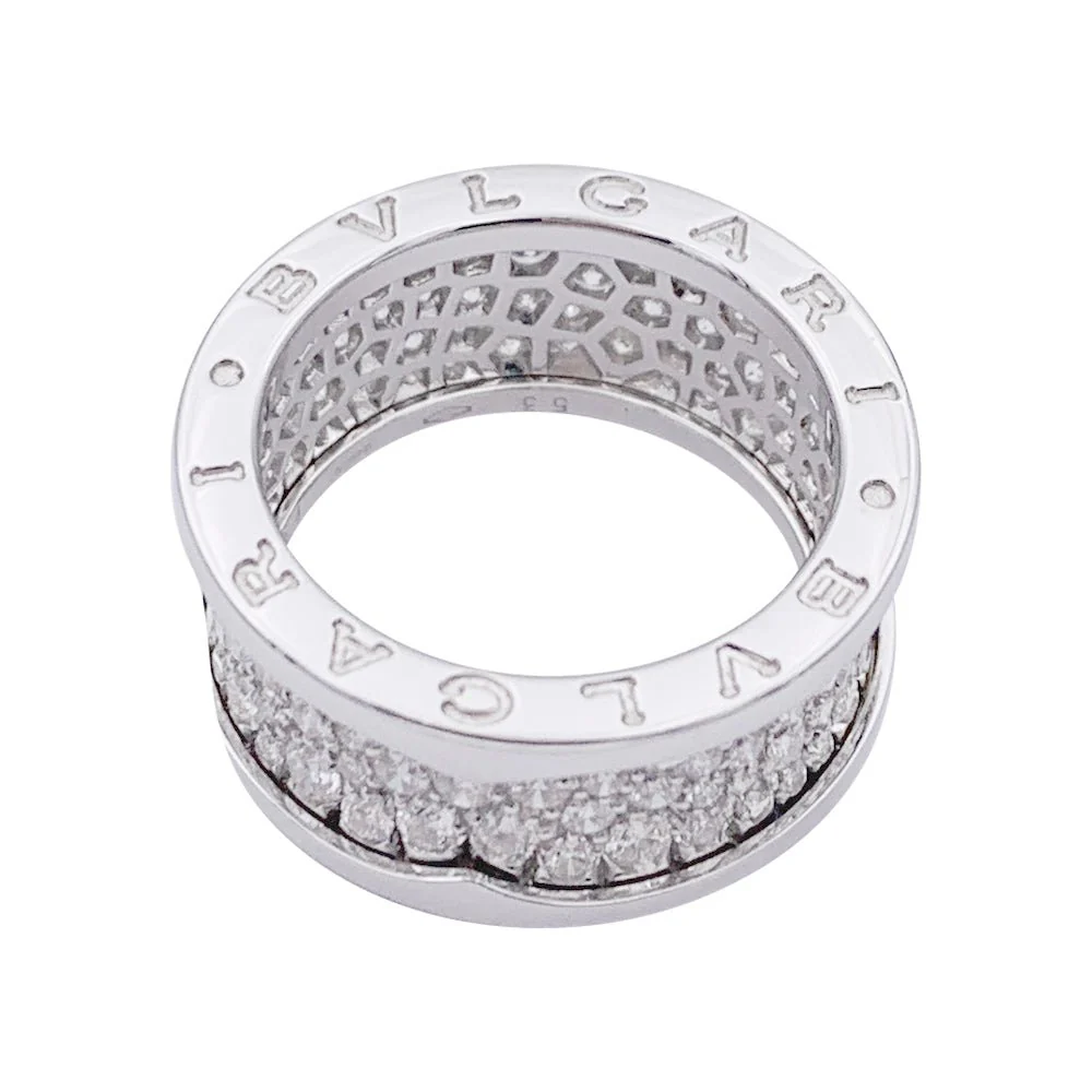 Bague BULGARI "B.Zero1" en or blanc et diamants. - Image 3