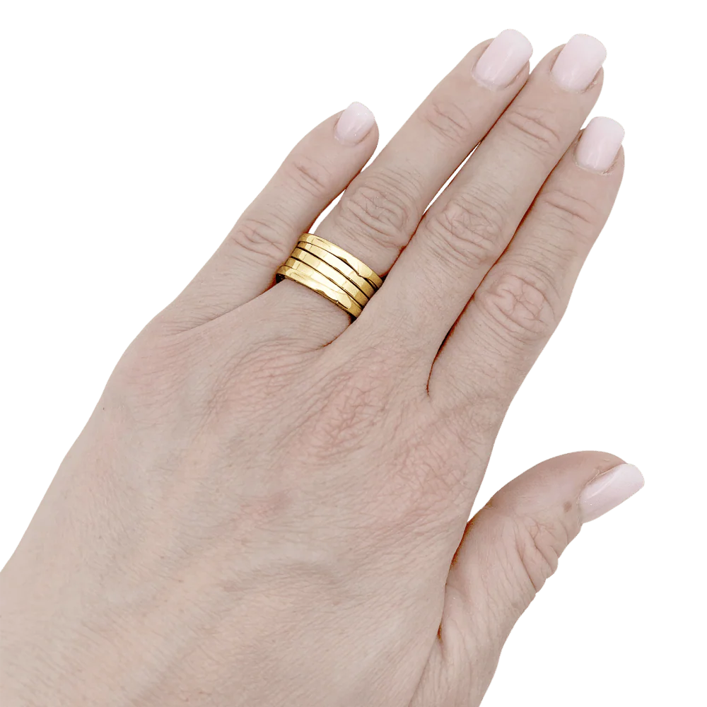 Bague Bandeau BULGARI "B.Zéro1" en or jaune - Image 2
