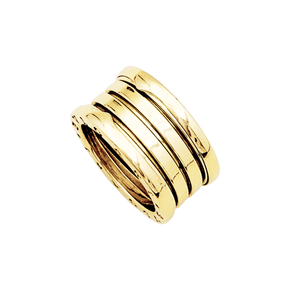 Bague Bandeau BULGARI "B.Zéro1" en or jaune - Image 5