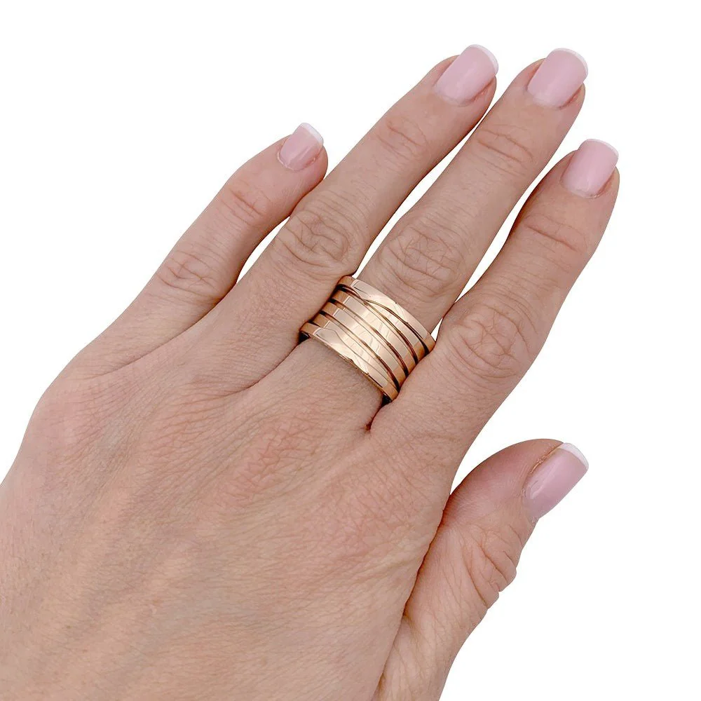 Bague BULGARI, “B.Zero1 XXth Anniversary”, en or rose - Image 2