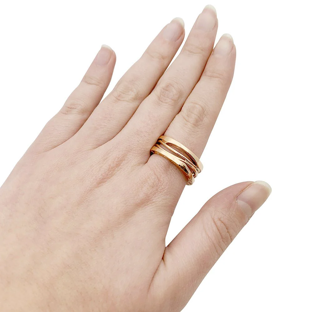 Bague BULGARI “B.Zero1 Zaha Hadid" en or rose - Image 2