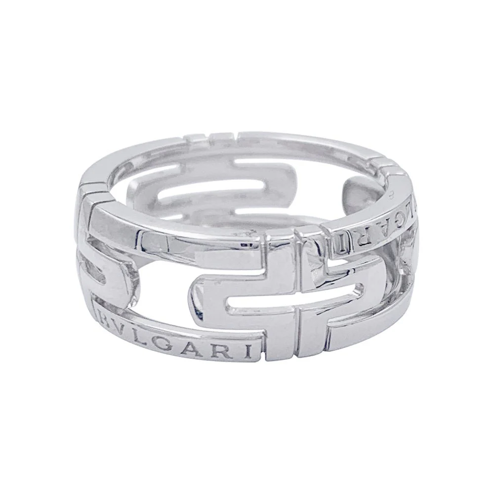 Bague BULGARI "Parentesi Openwork" en or blanc
