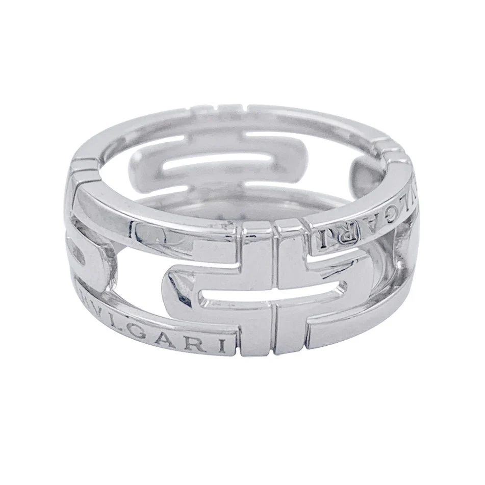 Bague BULGARI "Parentesi Openwork" en or blanc - Image 4