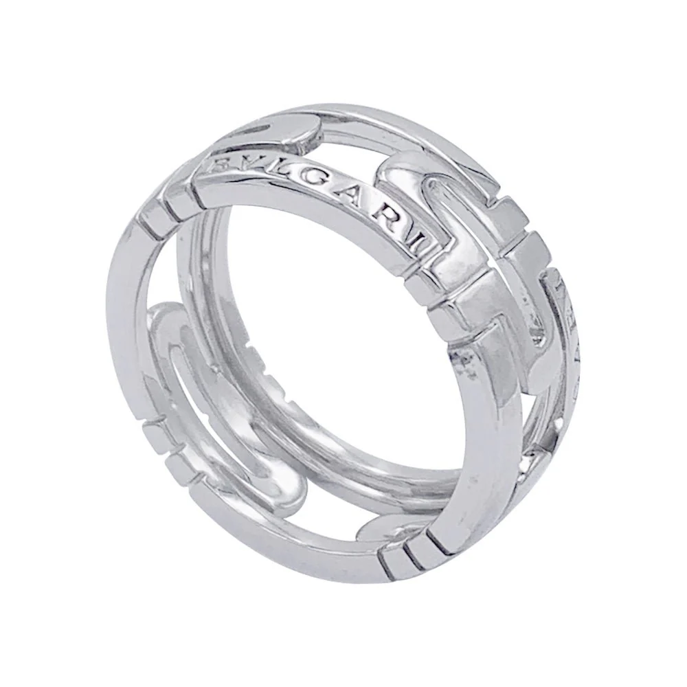 Bague BULGARI "Parentesi Openwork" en or blanc - Image 5