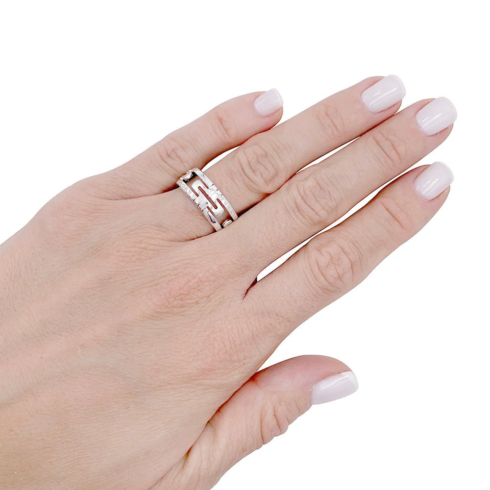 Bague BULGARI "Parentesi Openwork" en or blanc - Image 7