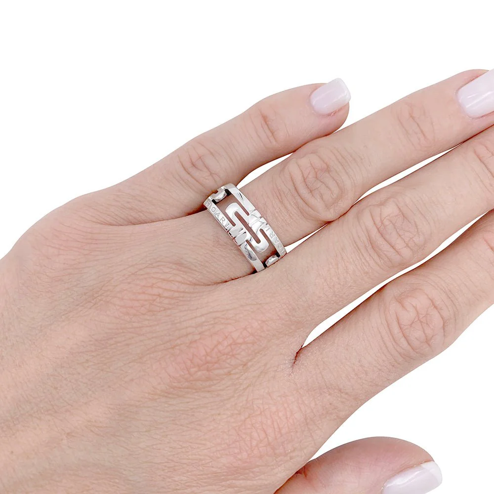 Bague BULGARI "Parentesi Openwork" en or blanc - Image 8