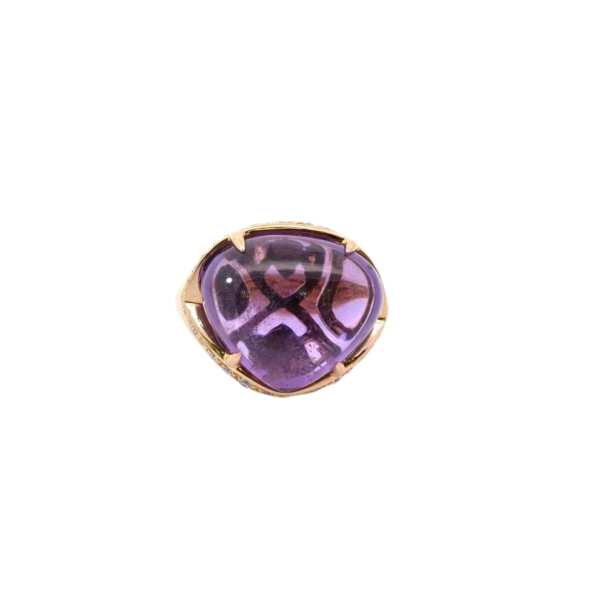 Bague BULGARI "Sassi" améthyste et diamants