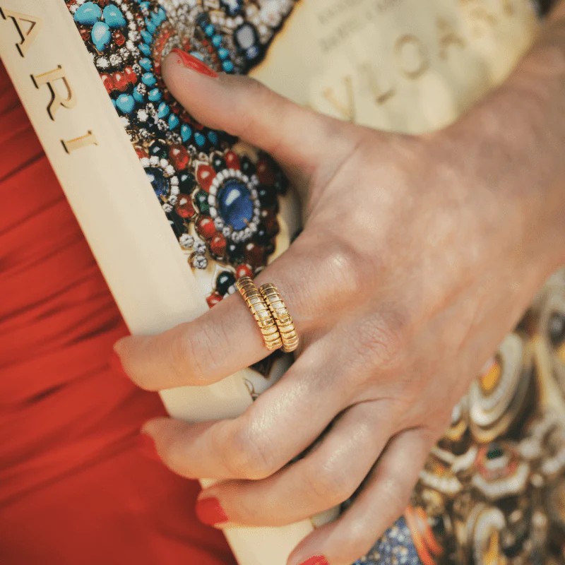 Bague BULGARI "Tubogas" en or jaune - Image 2