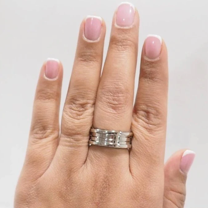 Bague BVLGARI B.zero1 en or blanc - Image 2