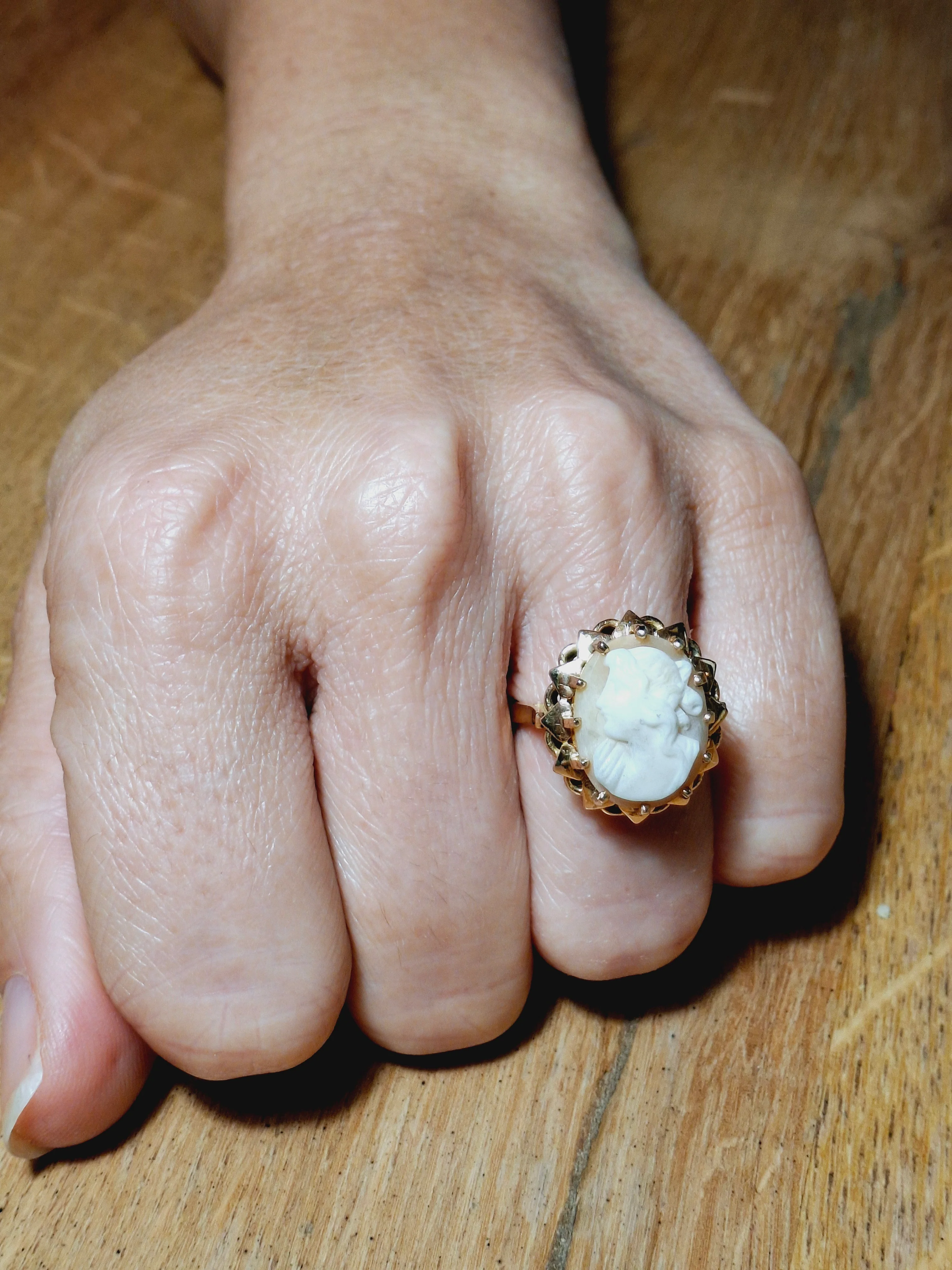 Bague Camée en or rose - Image 14