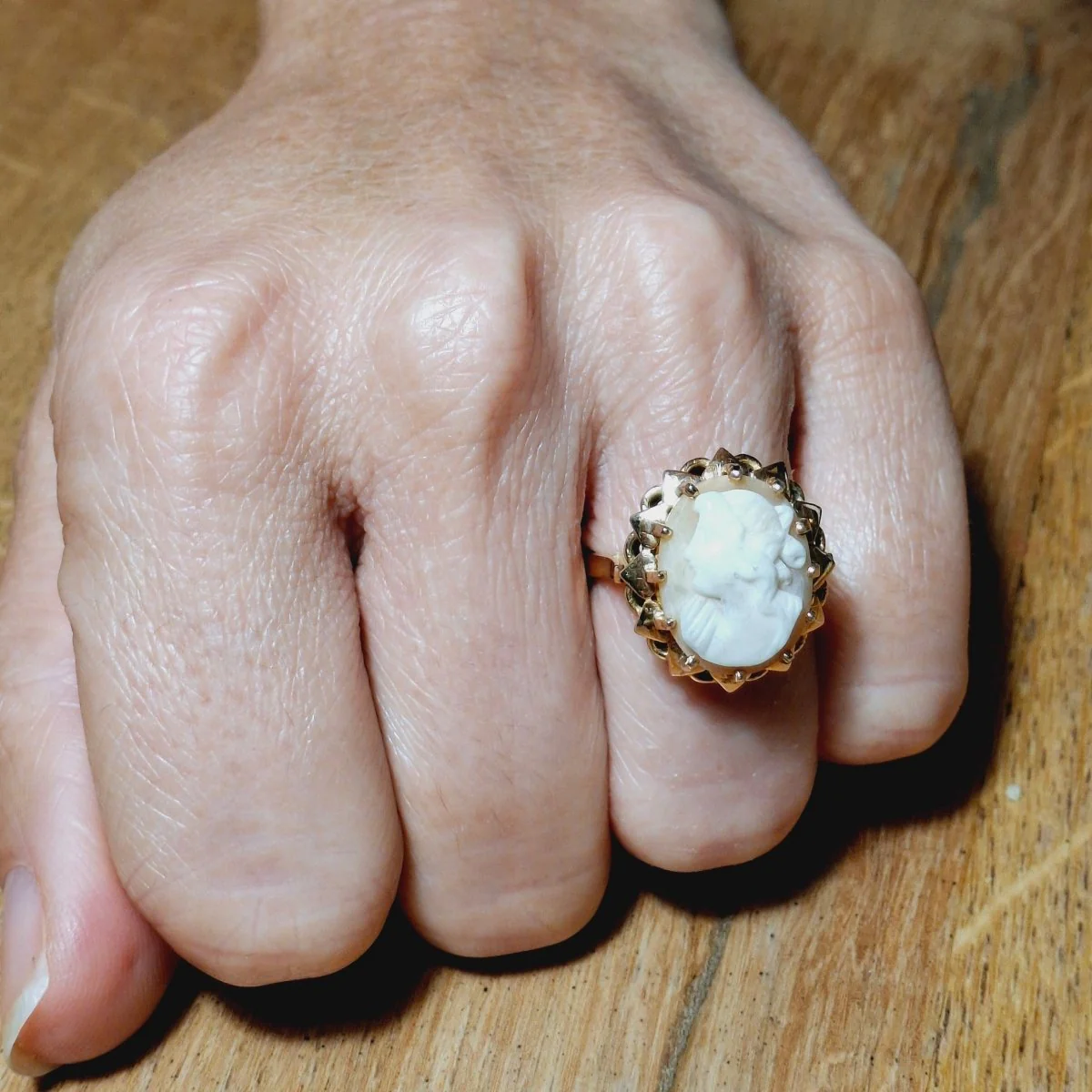 Bague Camée en or rose - Image 16
