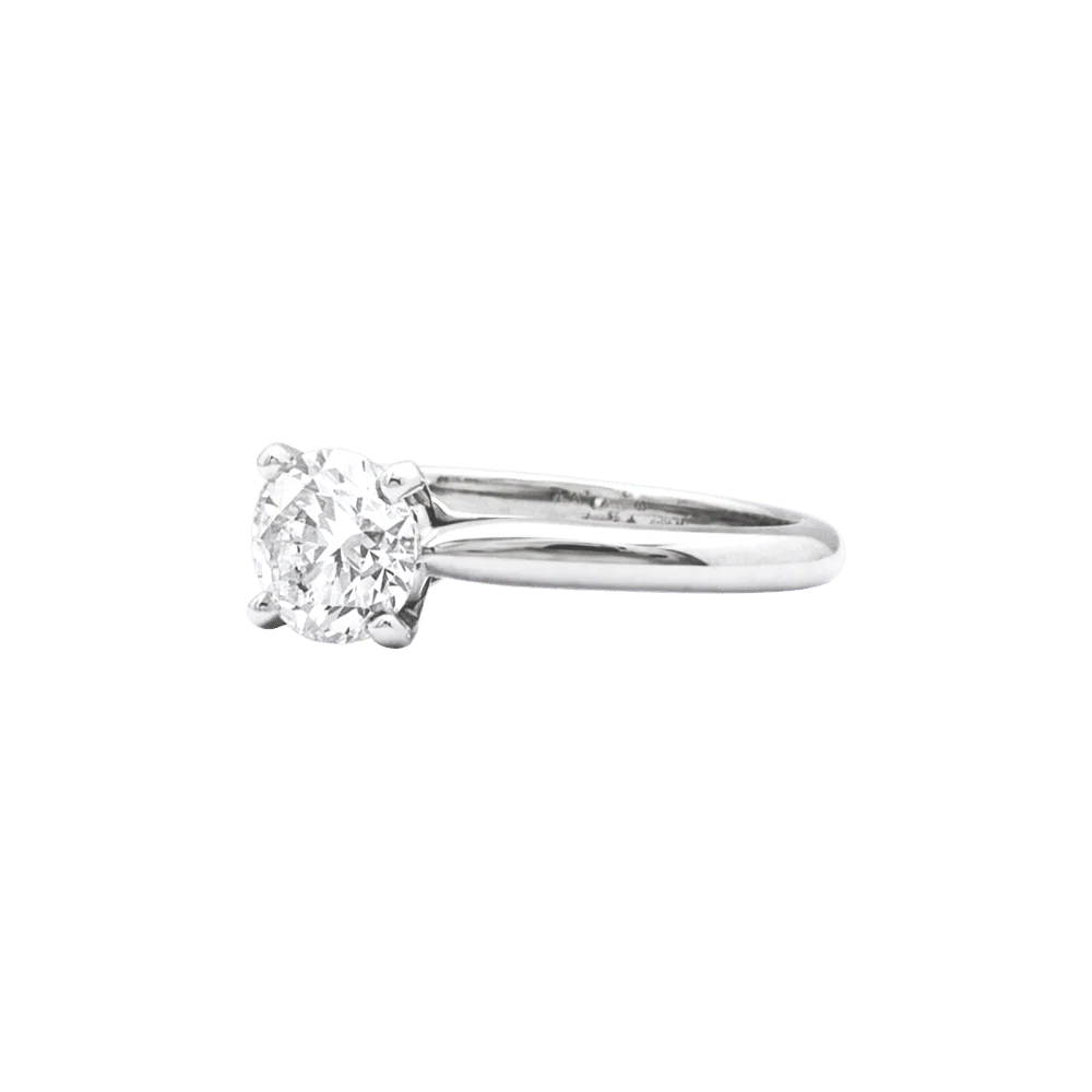 Bague Solitaire CARTIER "1895" en platine et diamant - Image 3