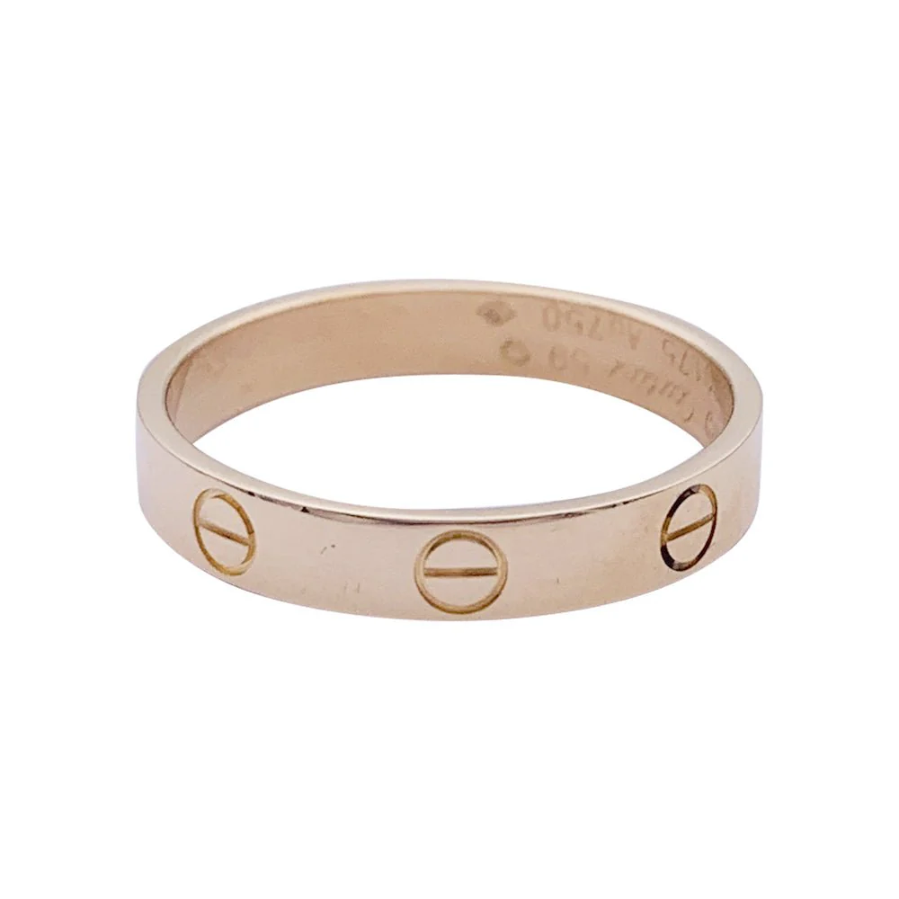 Bague Alliance CARTIER "Love" en or rose - Image 2