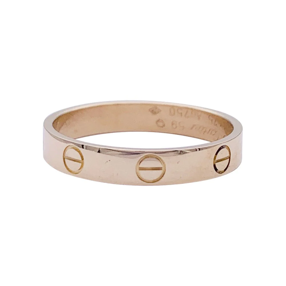 Bague Alliance CARTIER "Love" en or rose - Image 3