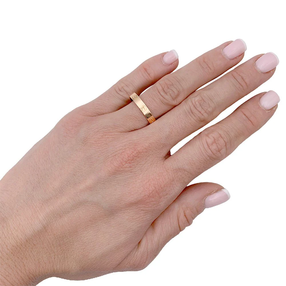 Bague Alliance CARTIER "Love" en or rose - Image 6