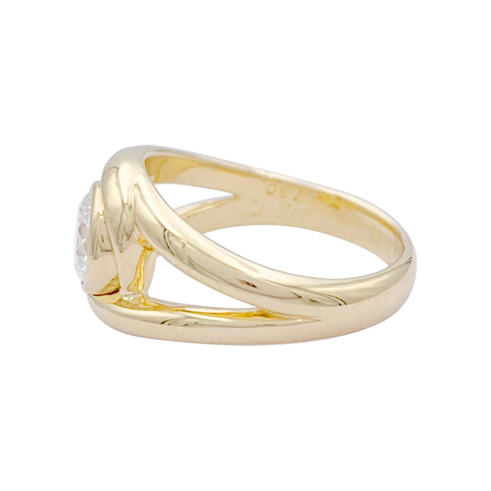 Bague CARTIER "Astragale", or jaune et diamant. - Image 4