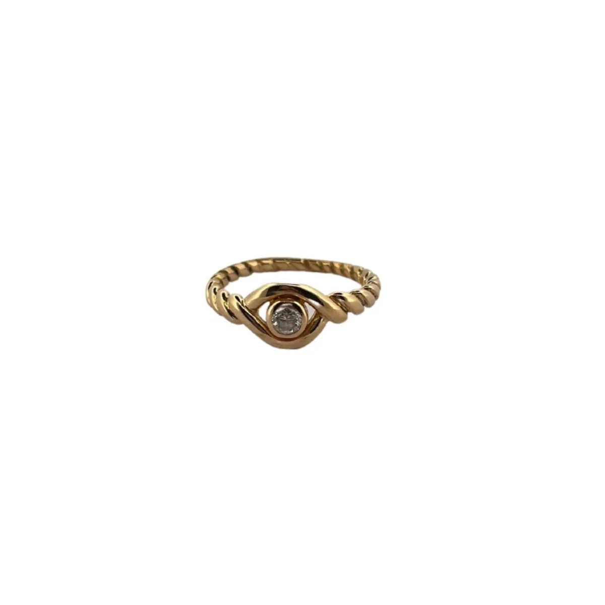 Bague Solitaire CARTIER "Astral" en or jaune et diamant