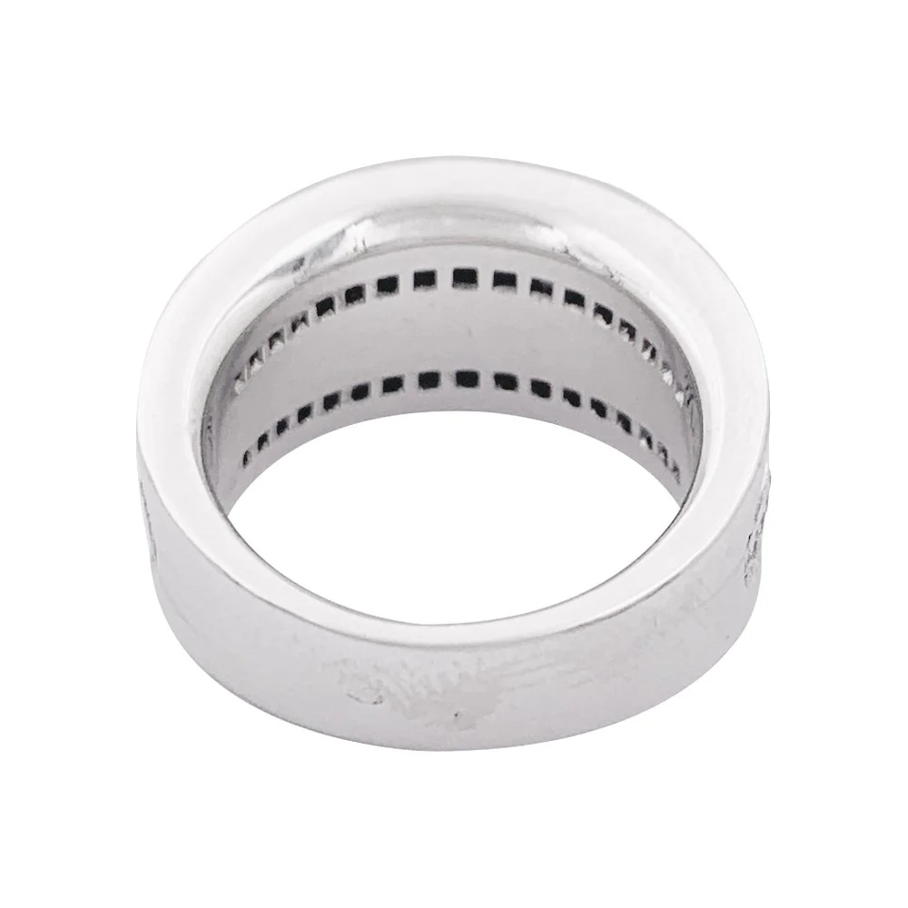 Bague CARTIER "Barrette" en or blanc et diamants - Image 4