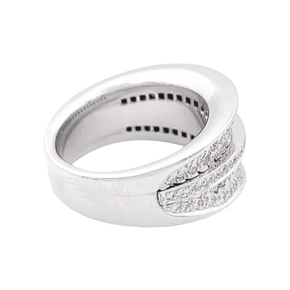 Bague CARTIER "Barrette" en or blanc et diamants - Image 6