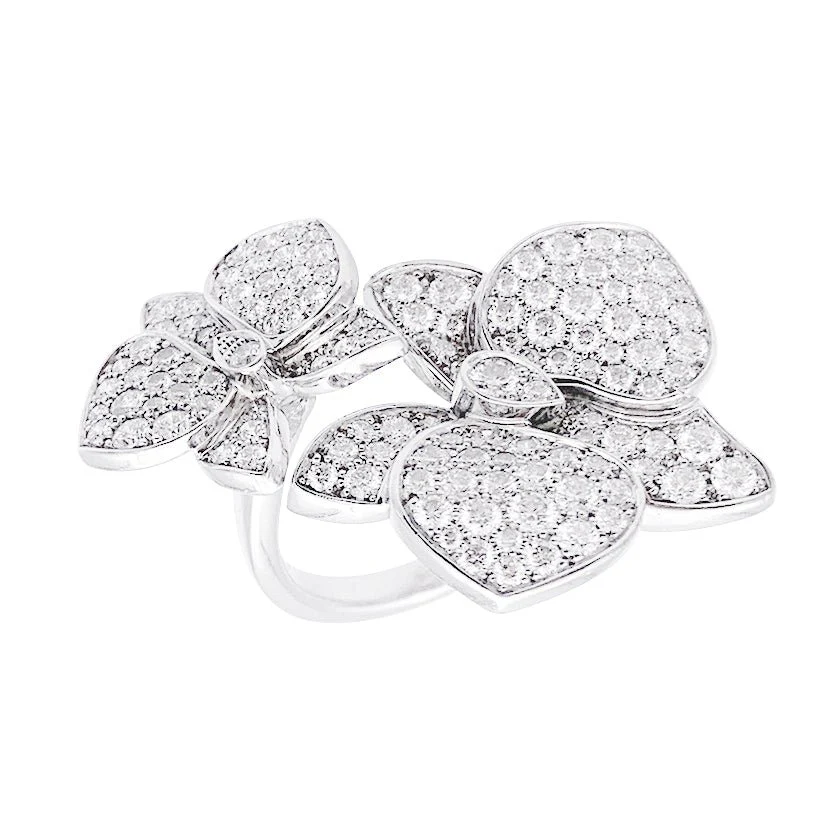 Bague CARTIER "Caresse d'Orchidées" en or blanc et diamants. - Image 6