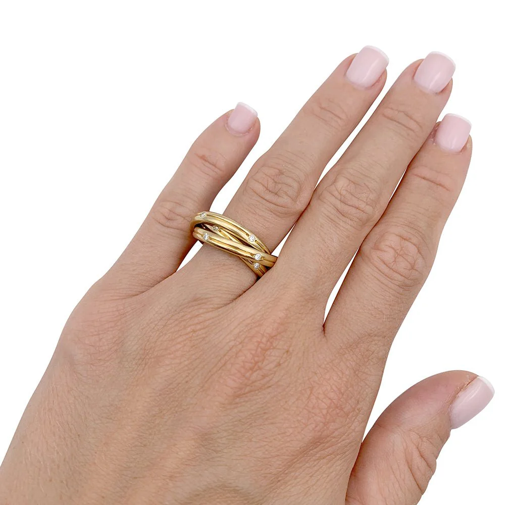 Bague Cartier, "Constellation", or jaune et diamants. - Image 2