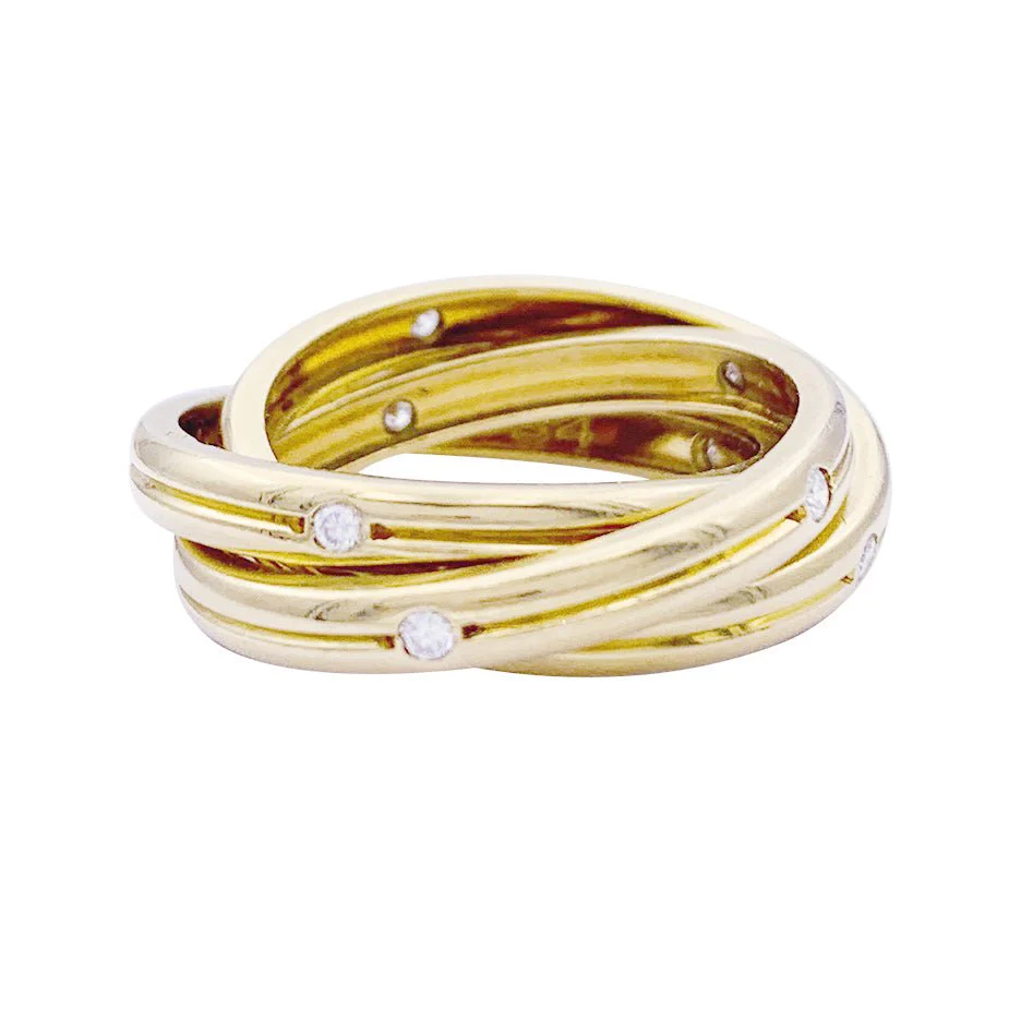 Bague Cartier, "Constellation", or jaune et diamants. - Image 5