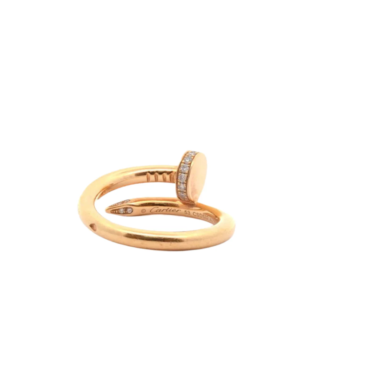 Bague CARTIER Clou en or jaune et diamants - Image 3