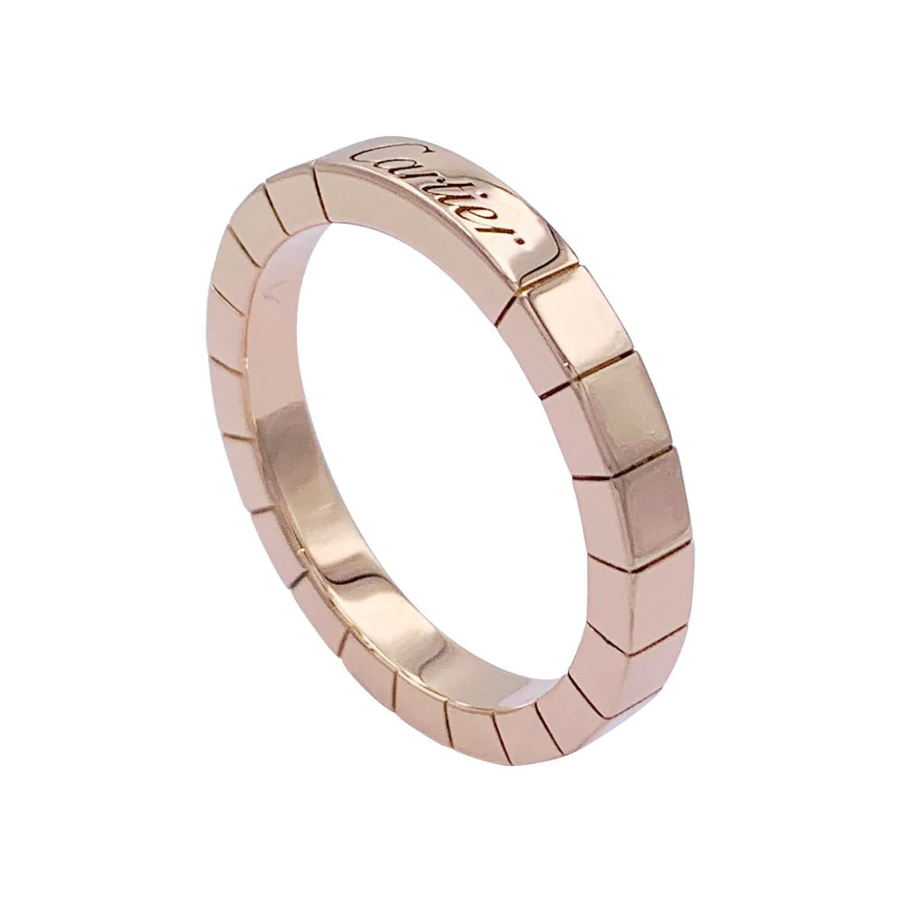 Bague Cartier, "Lanière", or rose - Image 6