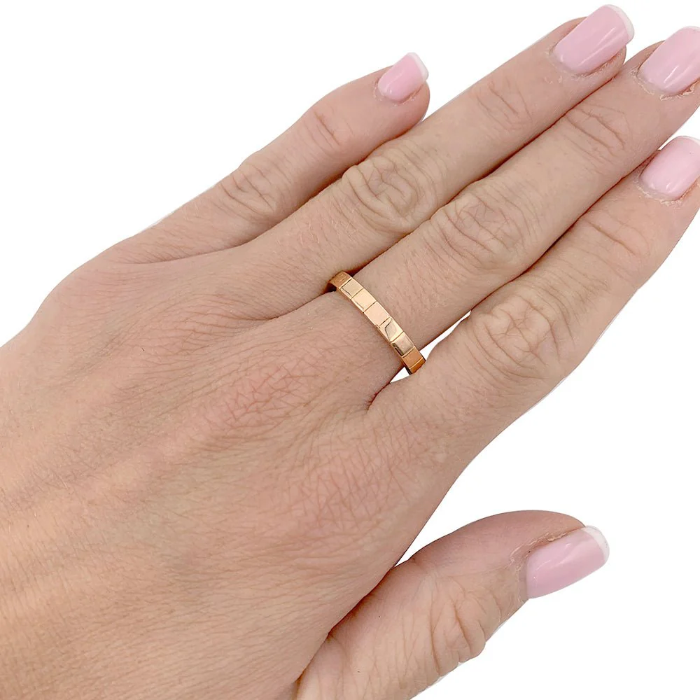 Bague Cartier, "Lanière", or rose - Image 7