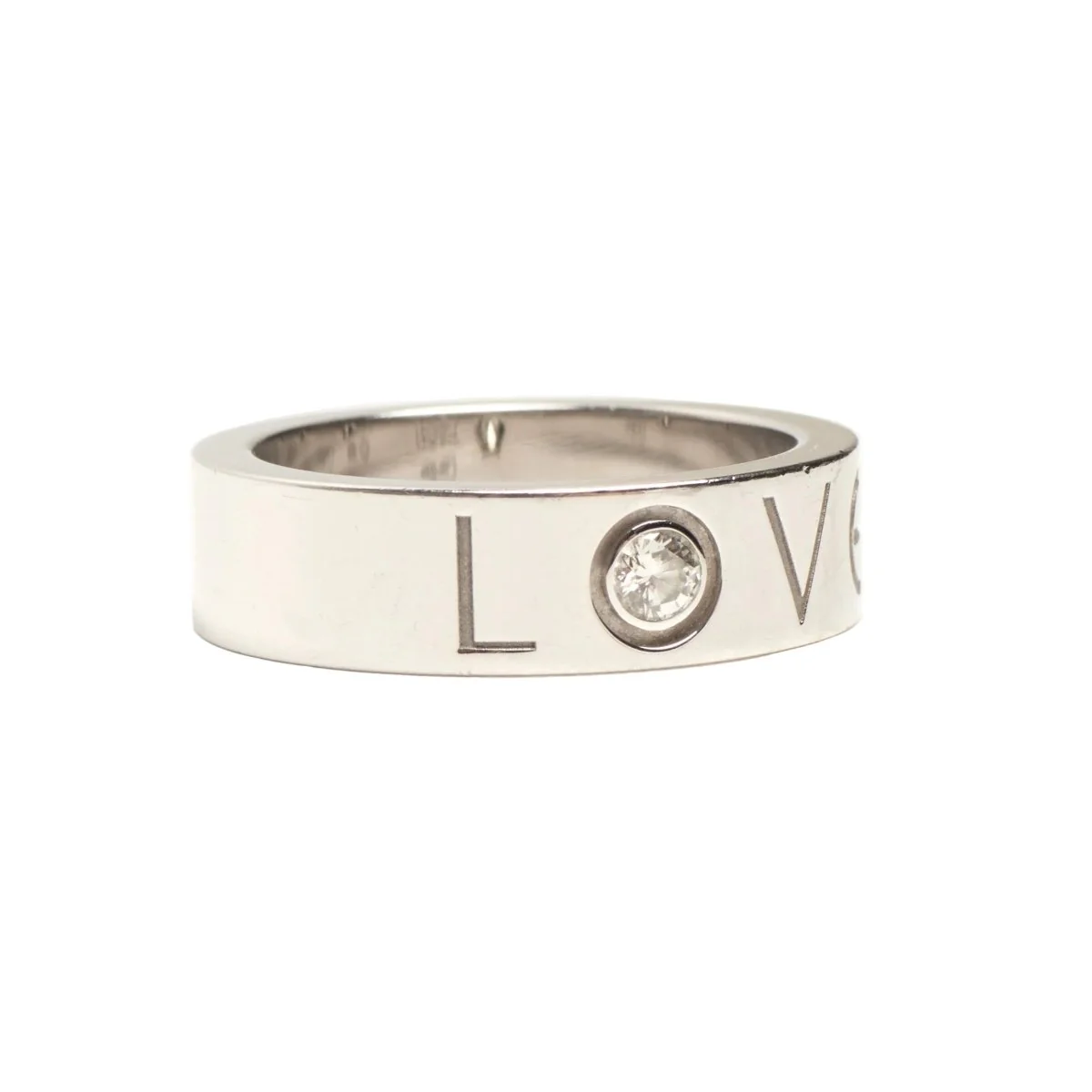 Bague Alliance CARTIER "Love" en or blanc et diamant - Image 4