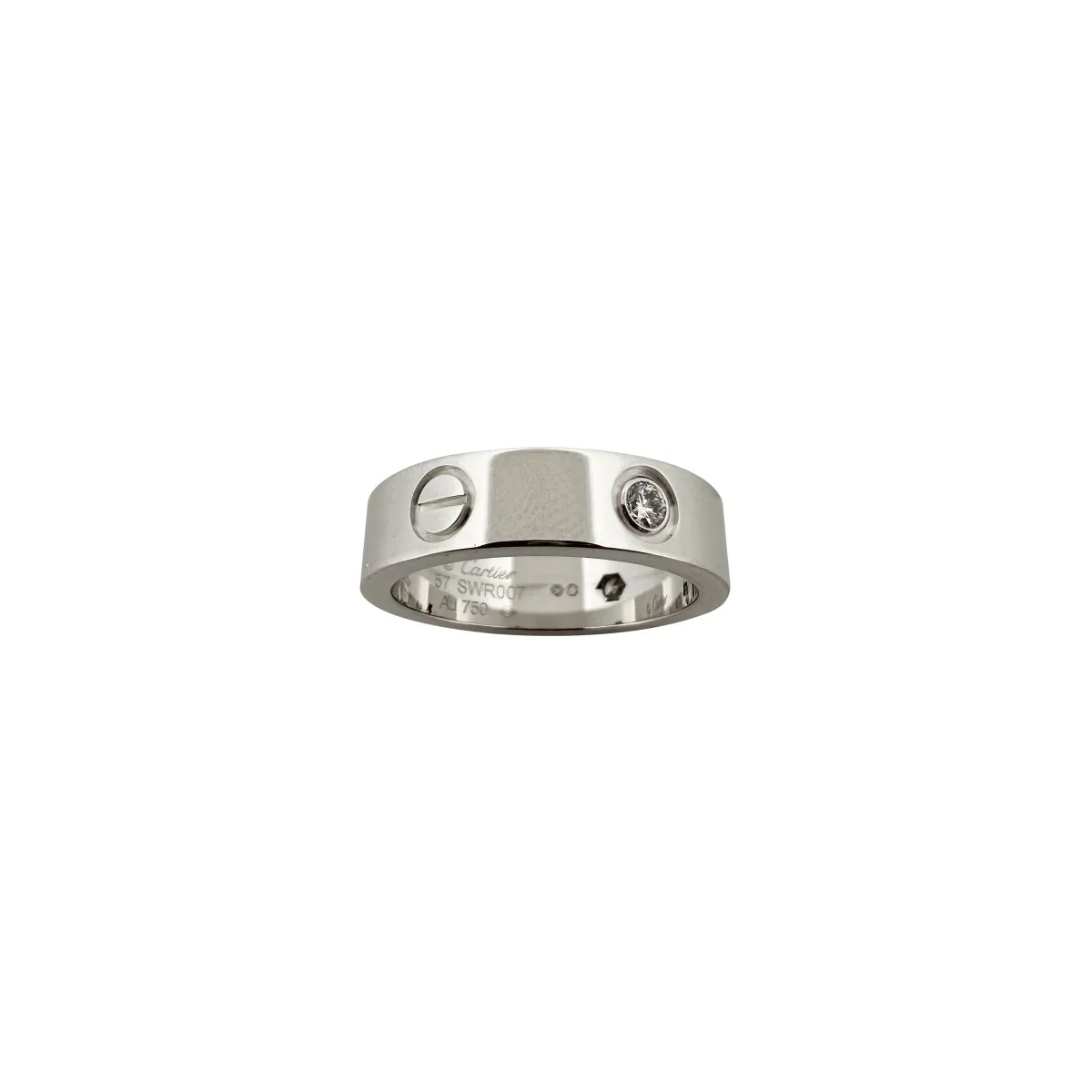 Bague CARTIER "Love" en or blanc et 3 diamants